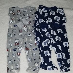 baby boy fleece pajamas